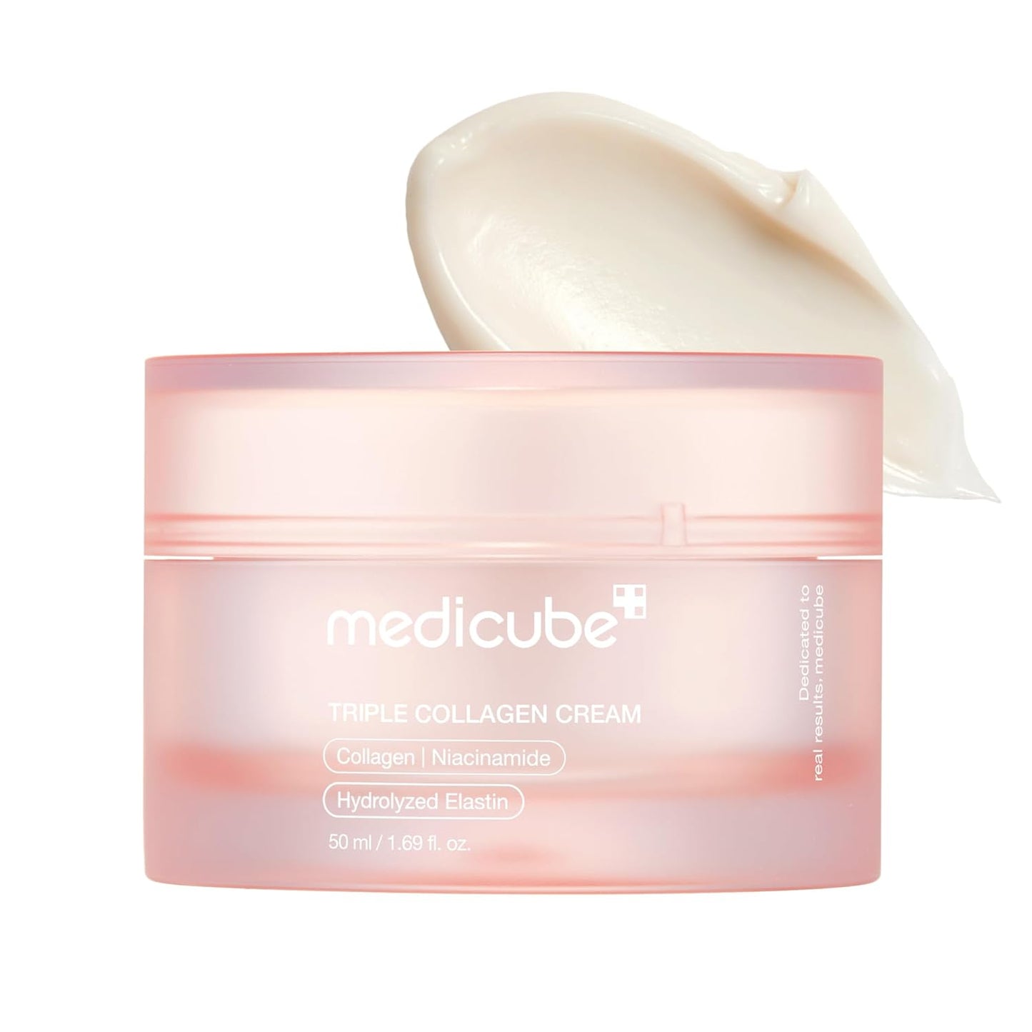 Medicube Crema de Colágeno Triple – Crema Hidratante y Reafirmante con Ácido Hialurónico, Elastina Premium, Manteca de Karité