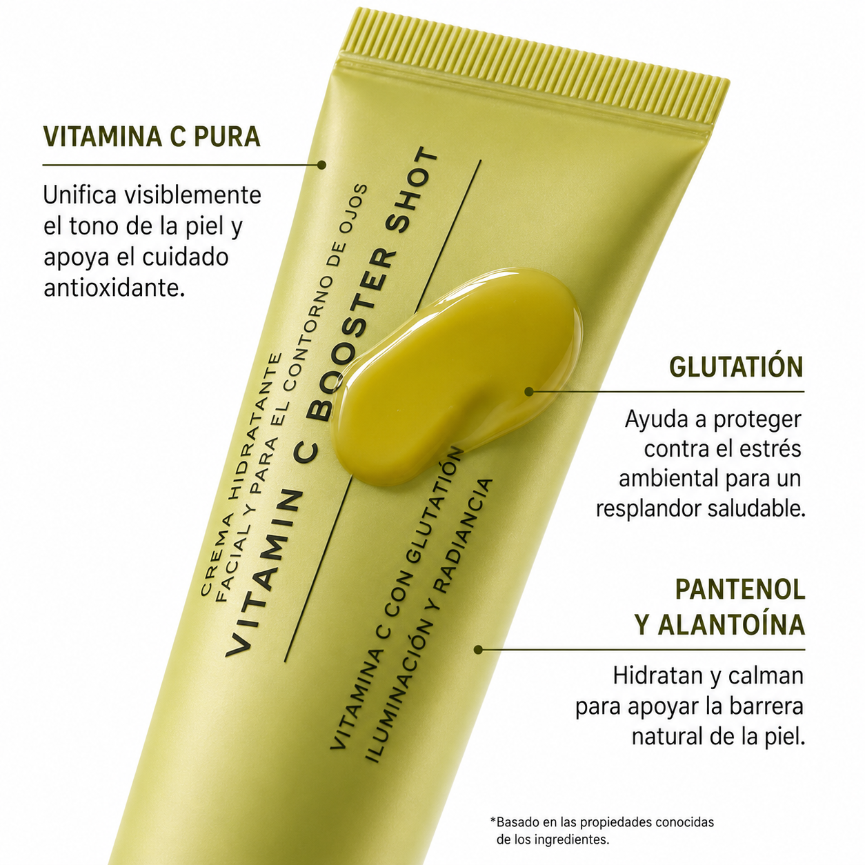 Sérum potenciador de vitamina C de Arencia con glutatión, niacinamida y vitamina E facial coreano, 30 ml.