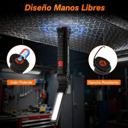 LInterna de trabajo portable con base magenitca 2x1!